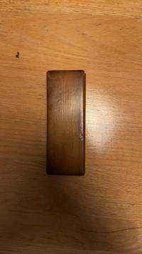 Hardwood Fountain Pen Box with Green Baize Lining - view 1