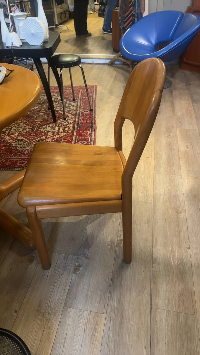 Mid-Century Modern Wooden Dining Chair - interior collectible