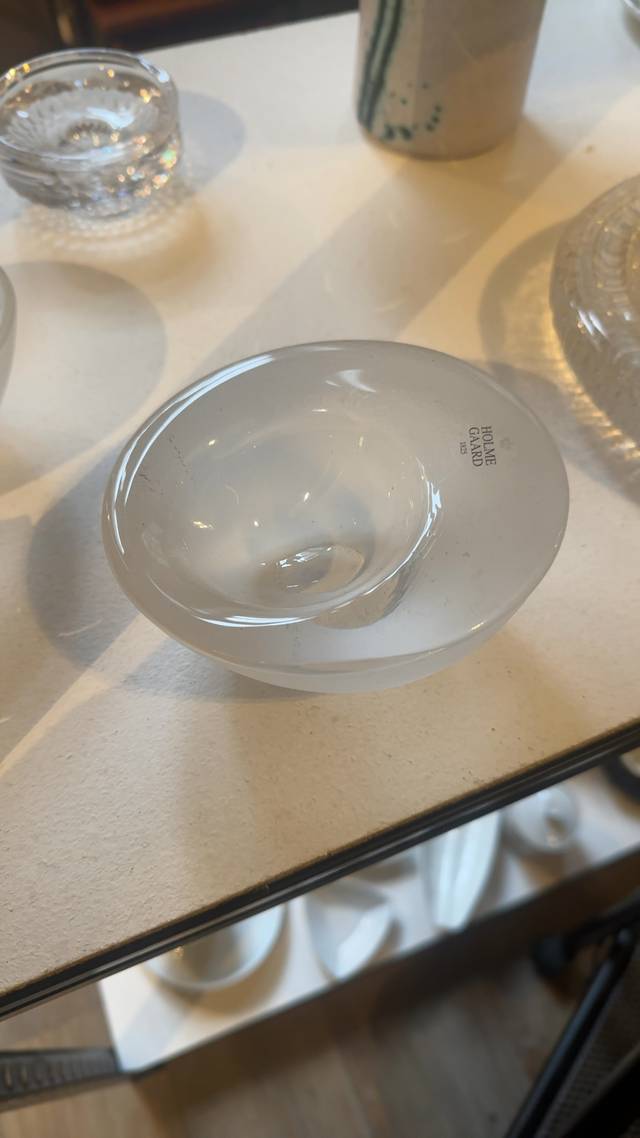 Holmegaard 'Gulvvase' Glass Bowl by Per Lütken - ceramics collectible