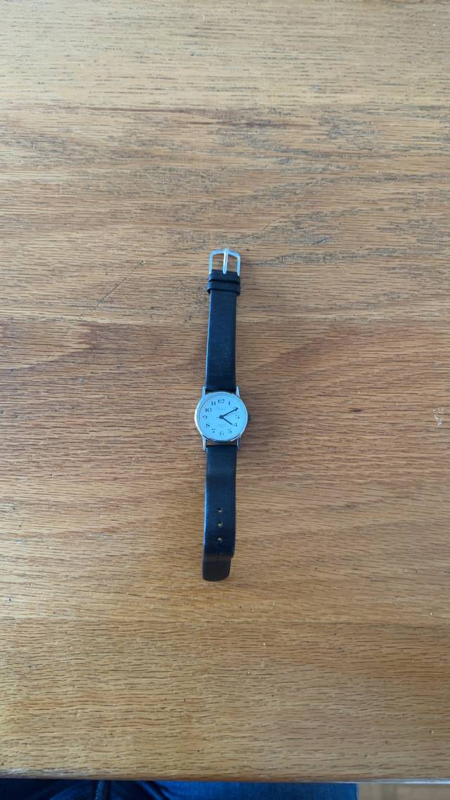 Regal Quartz 'Sapphire' Ref. R12102 Black Strap Watch - watches collectible