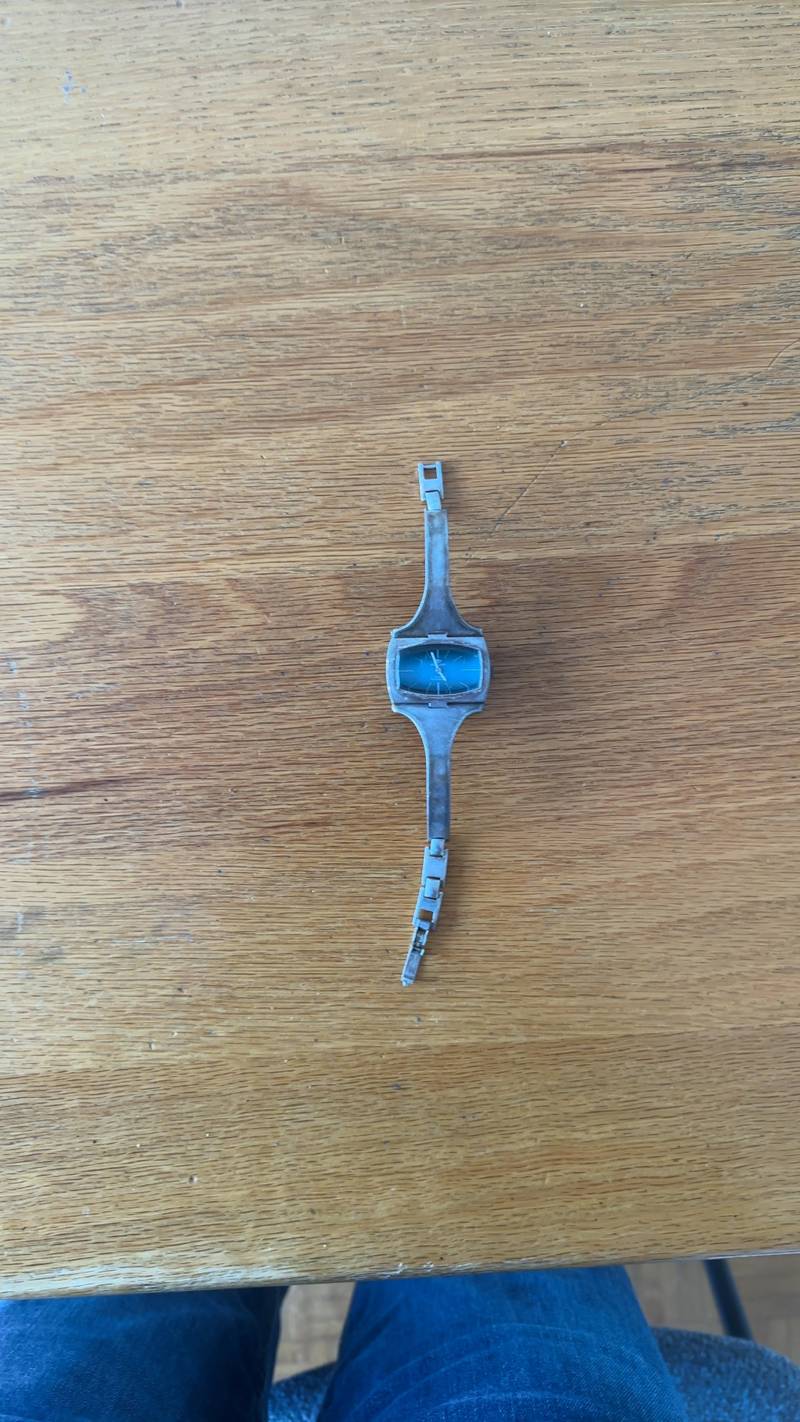 Universa 2000 Sterling Silver Fashion Watch c.1970s - watches collectible