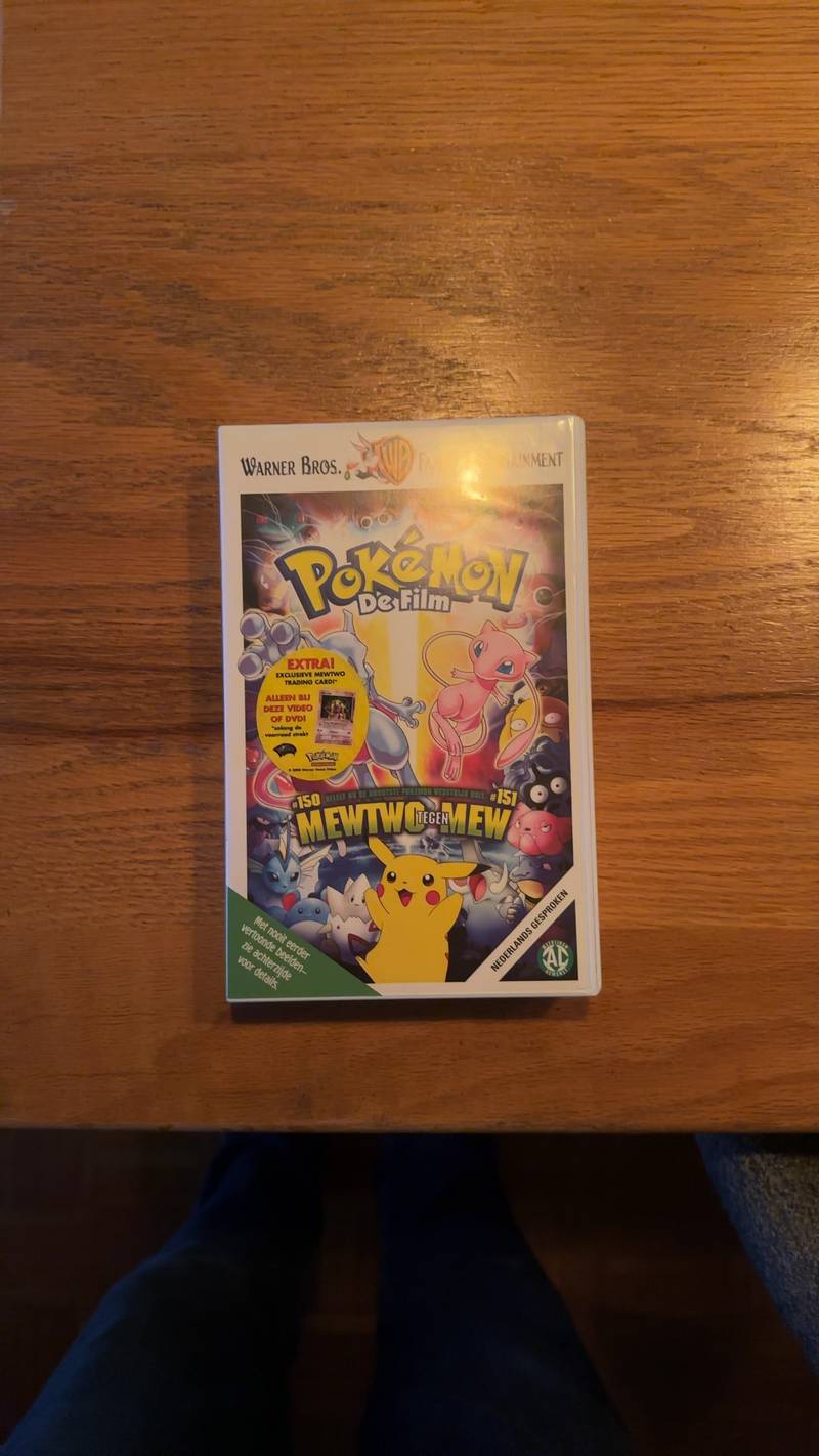 Pokémon: De Film - Mewtwo tegen Mew (Warner Bros., 2000) Dutch VHS - toys collectible