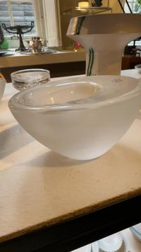 Holmegaard 'Gulvvase' Glass Bowl by Per Lütken - view 2