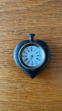 Victorian Heart-Shaped Pendent Watch c.1890 - view 2