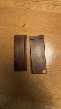 Hardwood Fountain Pen Box with Green Baize Lining - view 3