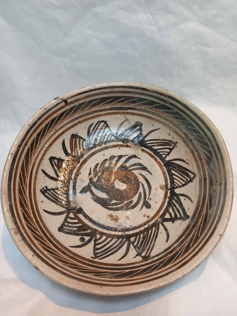 Chinese Cizhou-style Painted Stoneware Bowl, Song to Yuan Dynasty type - ceramics collectible
