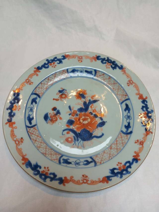 Chinese Export Porcelain Imari Plate - ceramics collectible