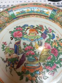 Chinese Export Famille Rose Medallion Plate - view 1