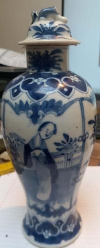 Chinese Blue and White Ginger Jar, Late Qing to Republic Period Style - view 1