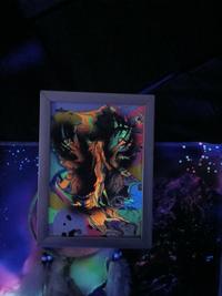 Contemporary Fluorescent Fluid Acrylic Painting by Dash Rodgerz - view 2