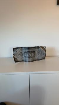 Karl Lagasse - 'One Dollar' Sculptural Screenprint, Black Edition, 2021 - view 1