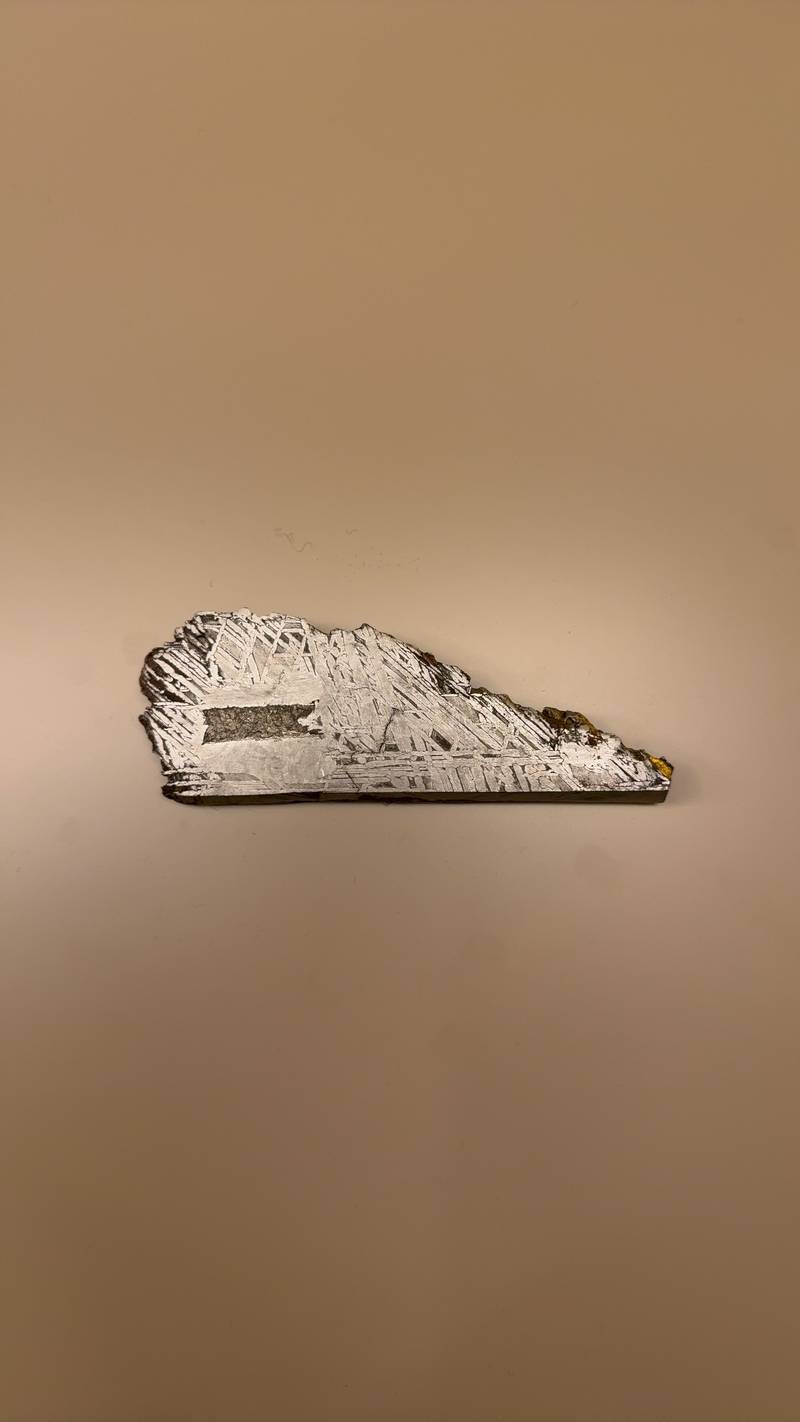 Aletai Iron Meteorite Slice (IIIE-an, Om) - science collectible