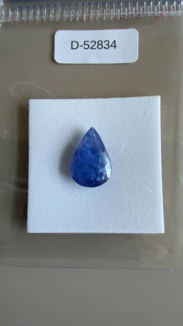 Natural Tanzanite - 4.51ct Pear Cut (IGE Certified) - gemstones collectible