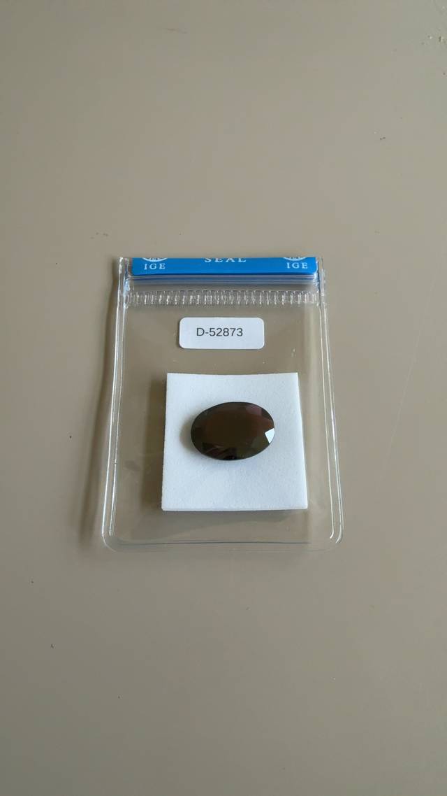 Natural Almandine Garnet - 12.04ct Oval (IGE Certified) - gemstones collectible