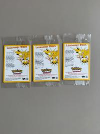 Pokémon The Movie 2000 Legendary Birds Promo Sealed Cello Packs, lot of 3 - view 1