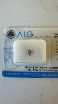 0.50 Carat Round Brilliant Diamond (AIG D2410518829) - view 3