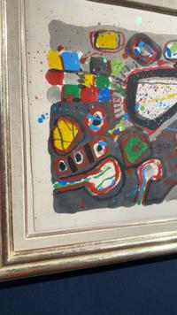 Guillaume Corneille (Dutch, 1922-2010) - Abstract Composition, Mixed Media on Paper, 1962 - view 3